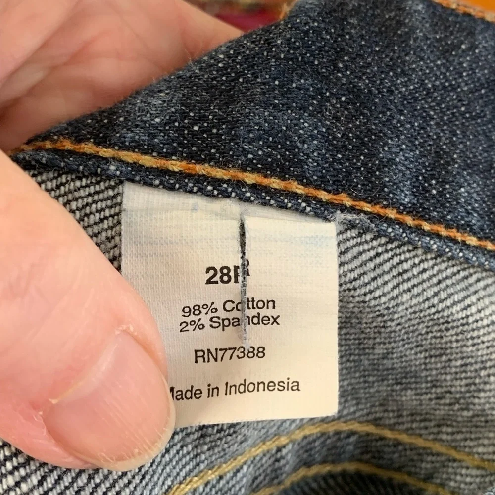 J Crew stretch bootcut denim  jeans 28R 32 in inseam #coastal cowboy
